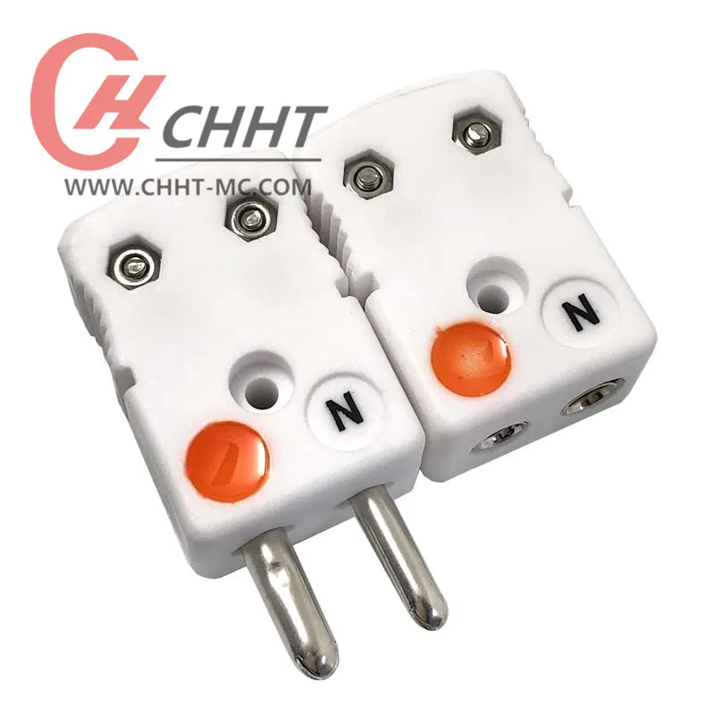 Type K male and female ceramic thermocouple connector Standard ceramic large plug ceramic connector