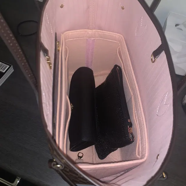 Customizable liner bags Organizer 3mm Felt handbag inserts for Tote