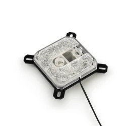 Syscooling Ice crystal CPU Water Block used for intel or AMD CPU socket Socket / ARGB Light Supports copper plate