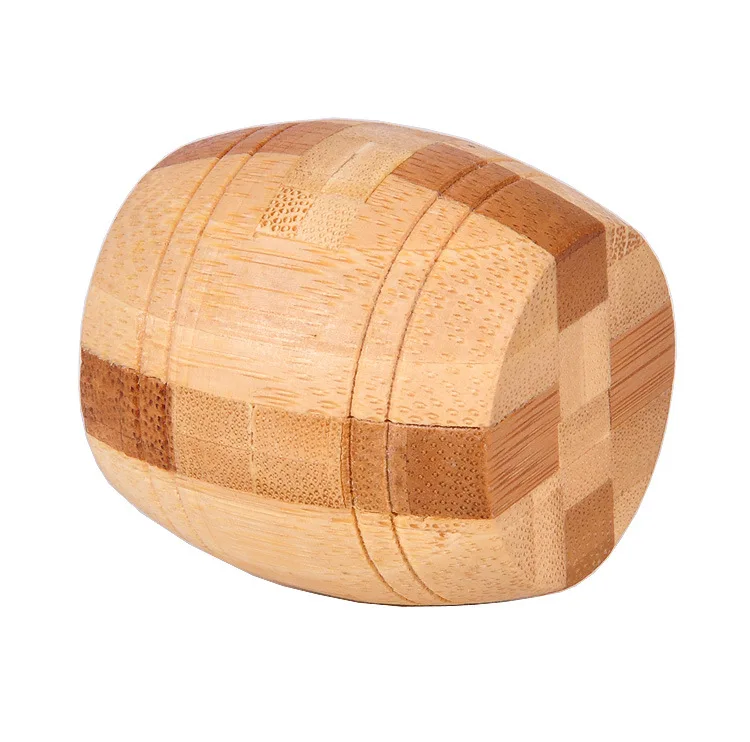 Advanced Quality Chinese Classic IQ Test 3D Bamboo Puzzle for Kid Adults