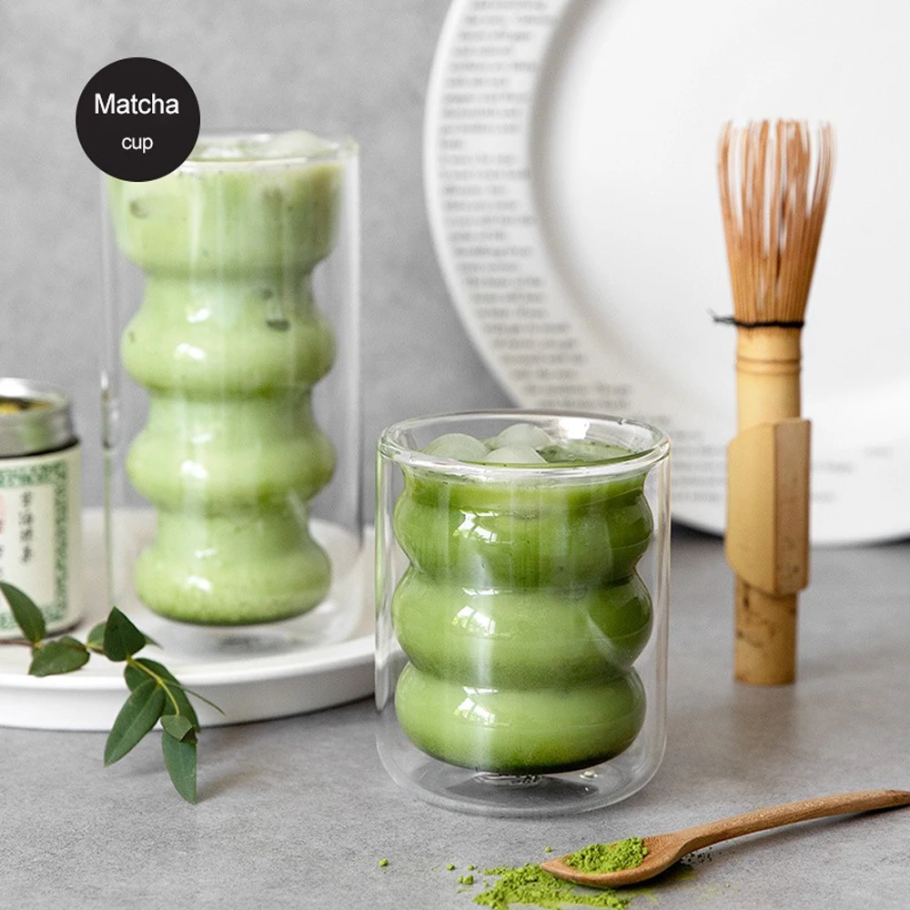 Вакуумная настенная стеклянная чаша маття с носиком