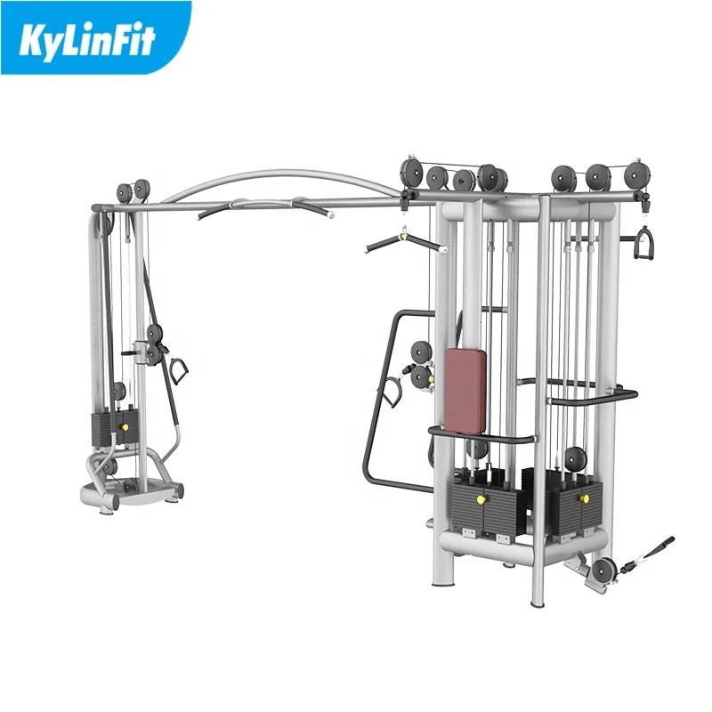 Kylinfit commercial gym equipment multi station hammer 5 station cable fitness cross over