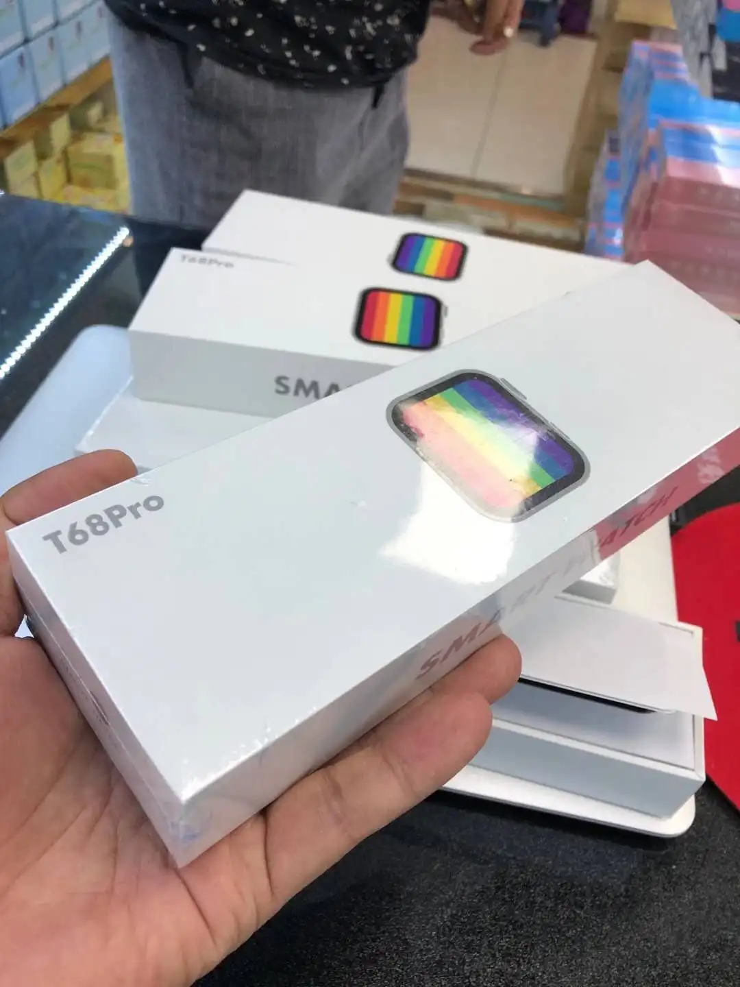 T68pro smartwatch 1.54 inch full touch BT call phone watch bands for men women wristwatches pk t500 w26 w34 smart watch T68 pro