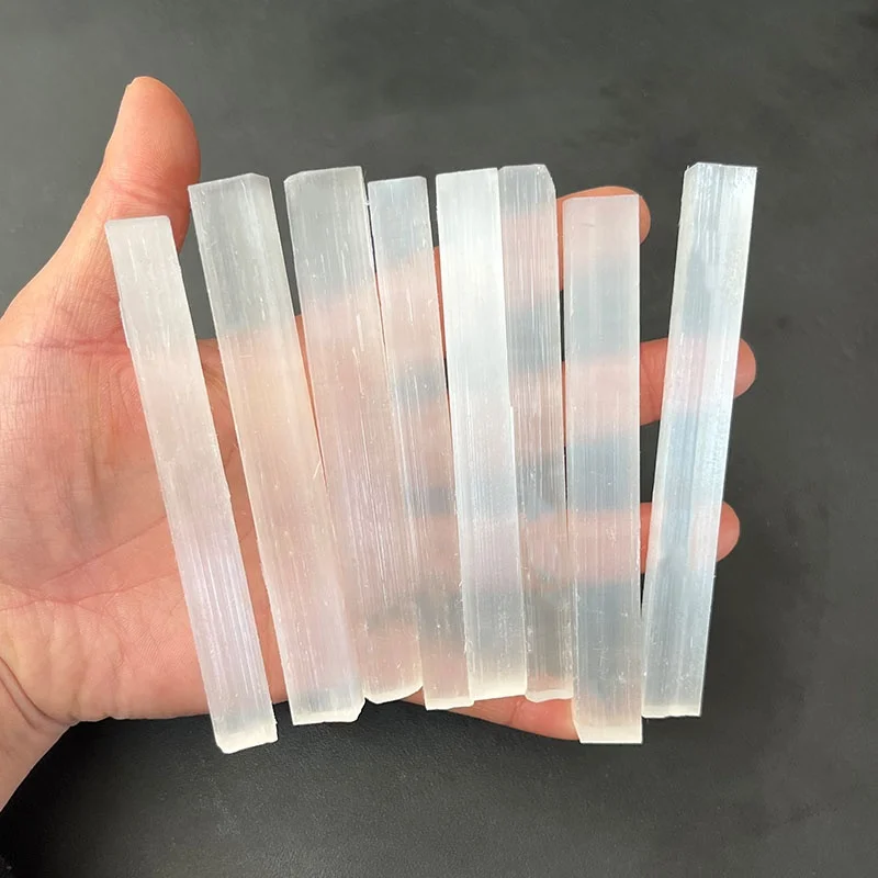 Wholesale bulk crystals Natural Selenite Sticks Wands Energy Raw Stone Rough stones Selenite