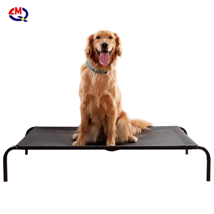 factory price private label durable steel frame elevated cool pet bed raised dog bed