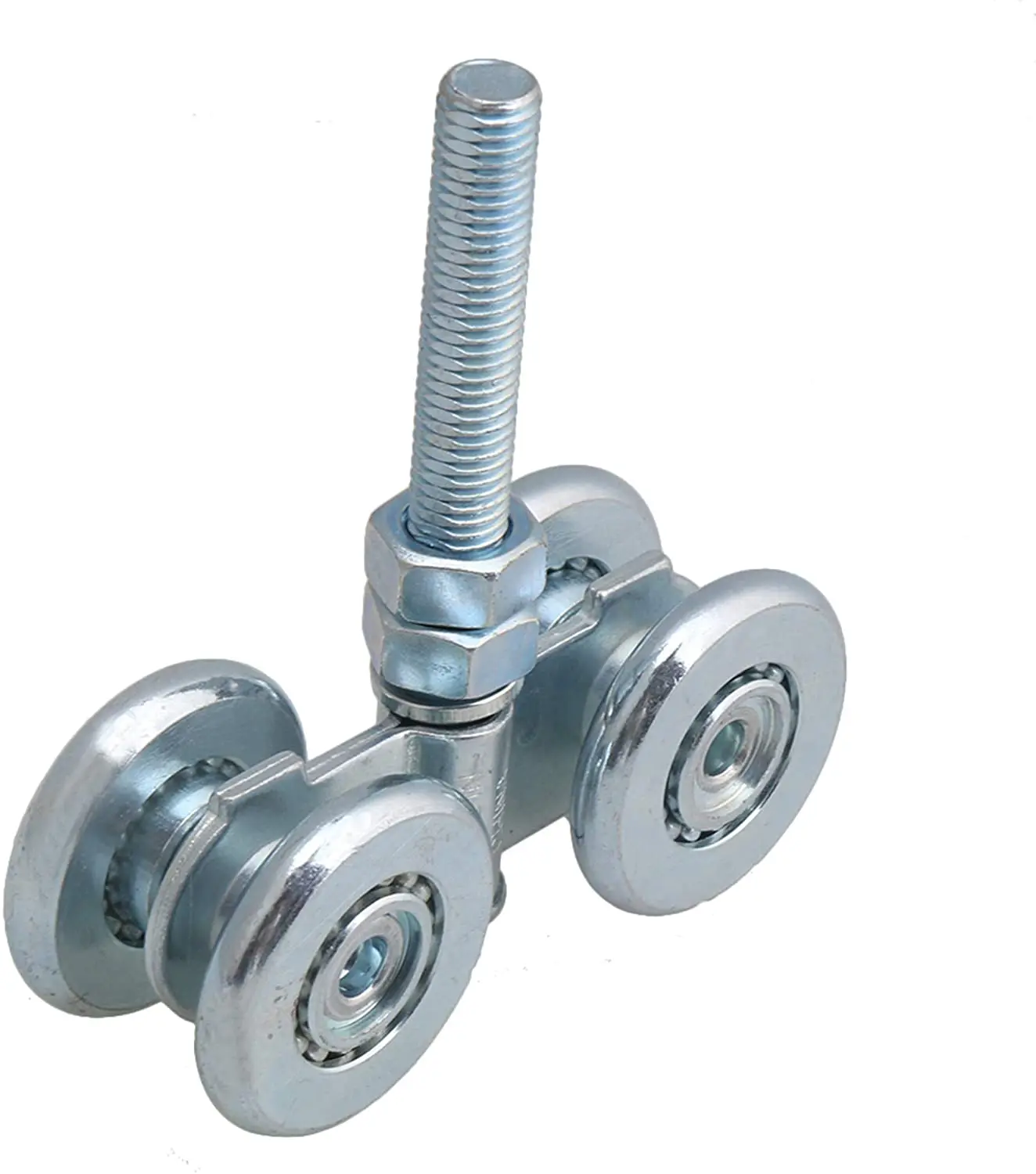 4 Rollers Antilever Gate Hanging White Cantilever Galvanized  Zinc Automatic Gate Wheels Sliding Door Trolley