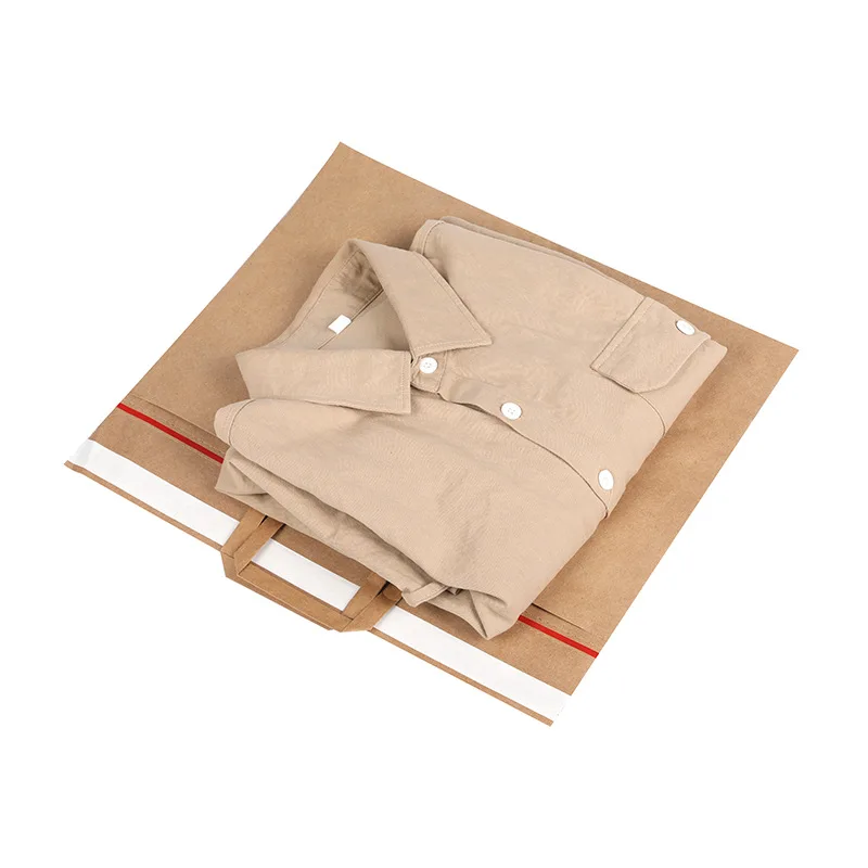 GDCX Packaging Bag Clothing Packaged Package Mail Logo Courier Brown Kraft Paper Custom Mailer Envelope
