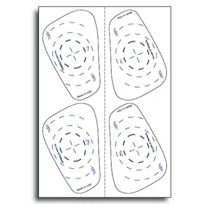 Hot sale self-adhesive golf impact sticker label 5pcs/sheet golf training aids with thermal paper  material