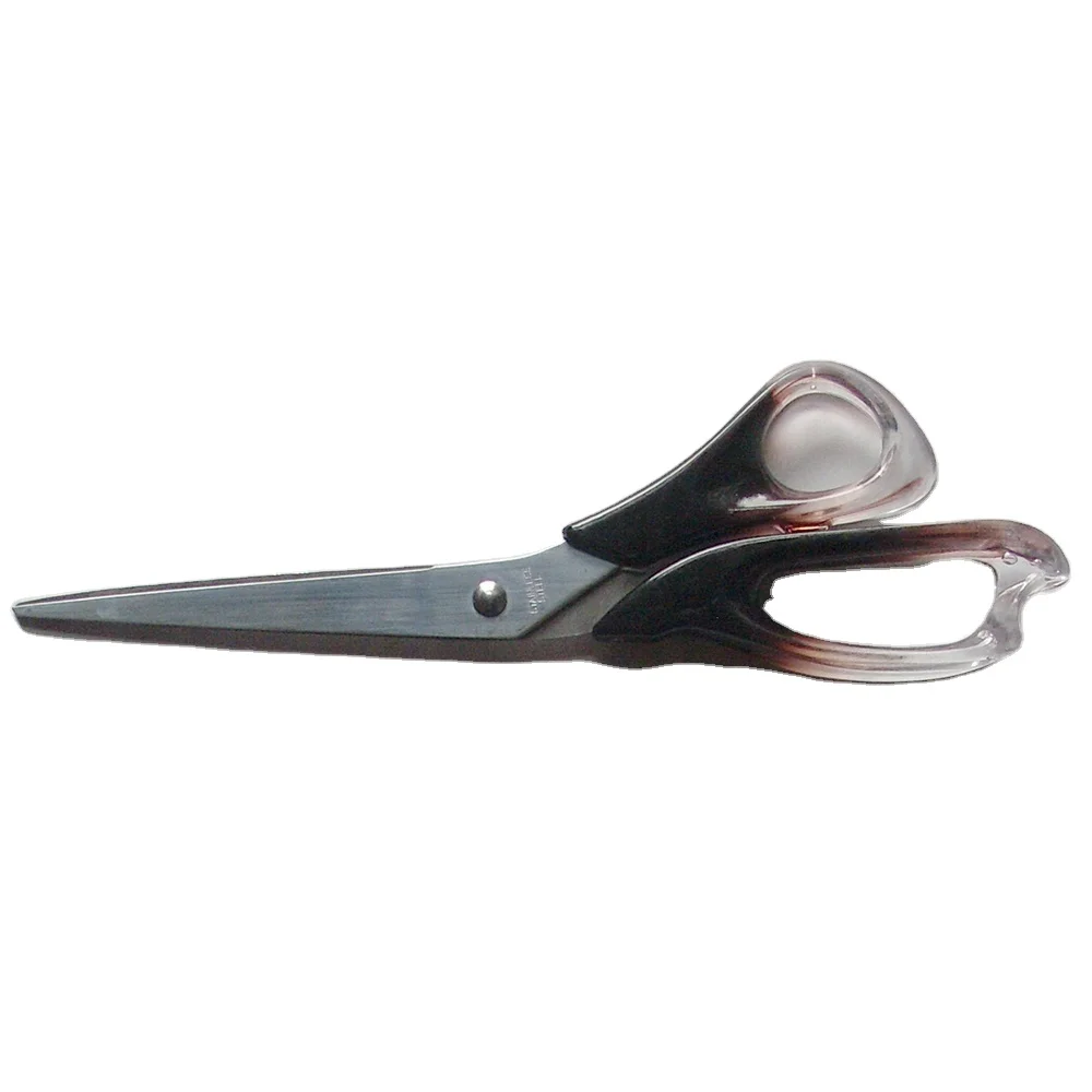 Plastic Amber Handle Household Tailor Sewing Scissors