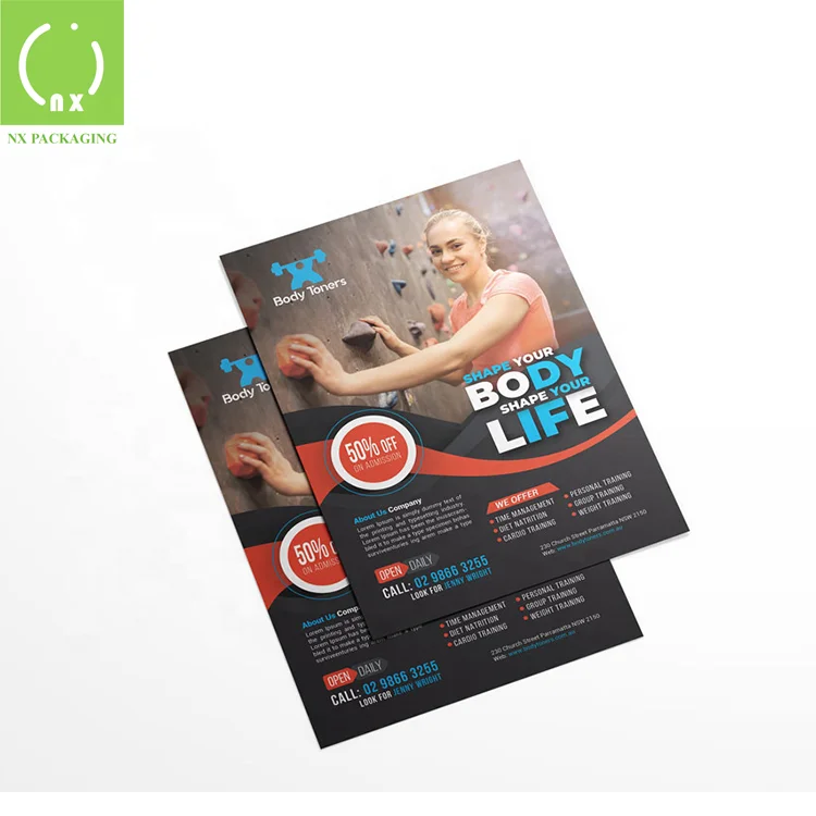 Custom Design Business Promotional Flyer Brochure Advertising Brochure Leaflet Printing Booklet