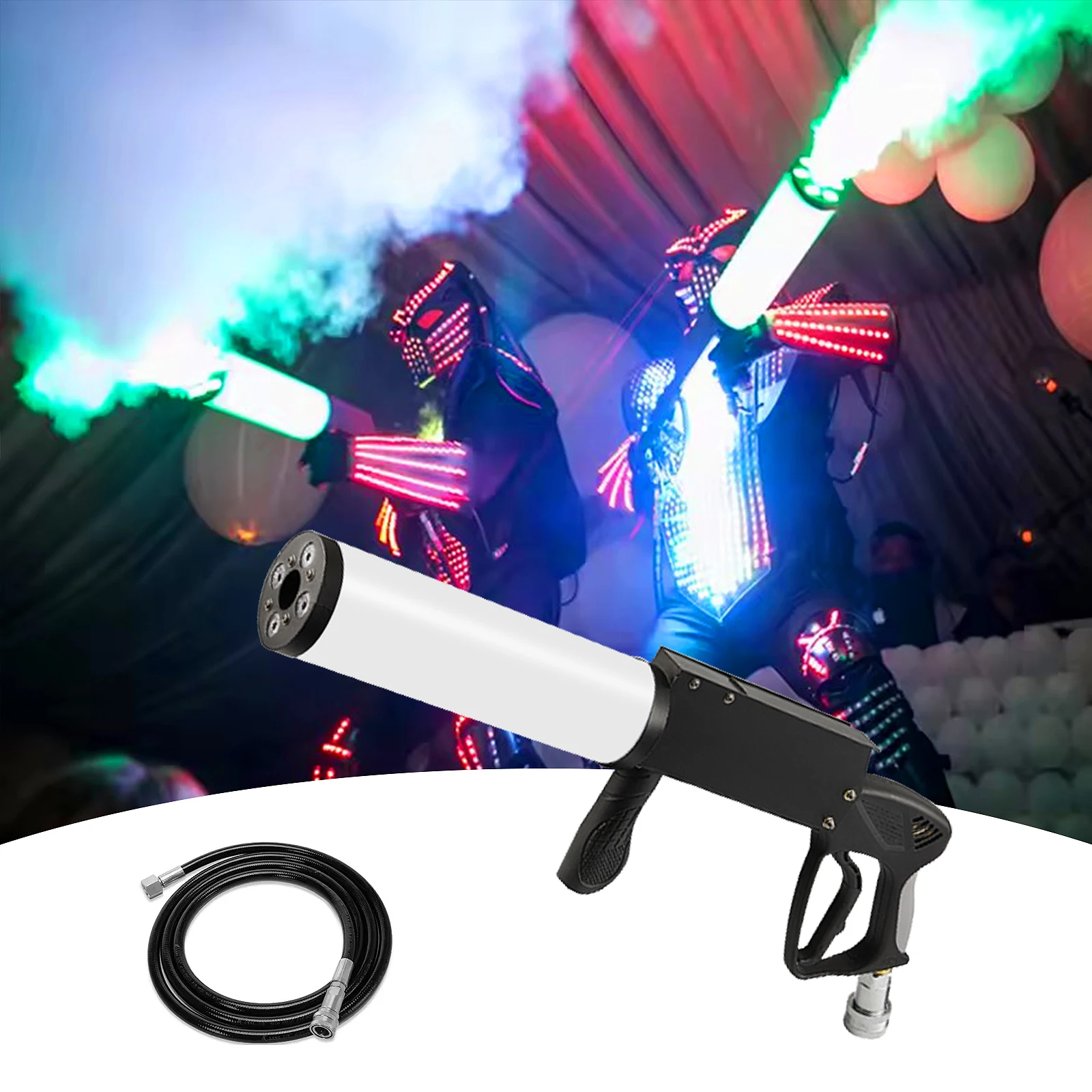 Patton LED RGB Bar пистолет ночной клуб ручной дымовой пистолет CO2