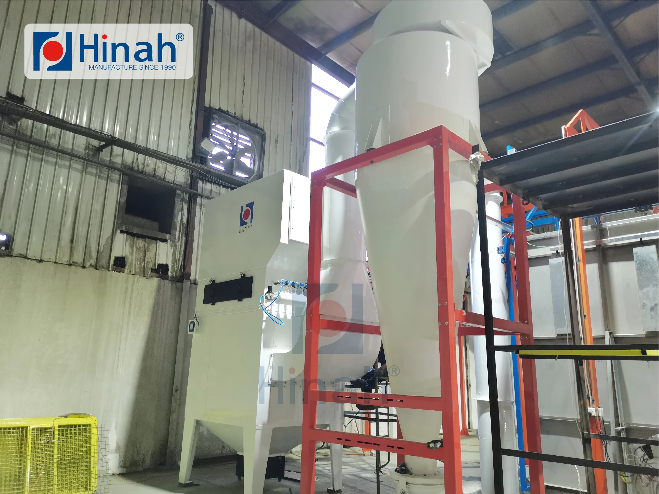 Full automated power and free conveyor powder coating painting line for industrial  transformers-1500kg