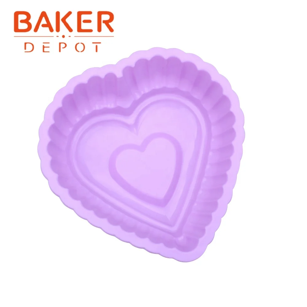 Heart Shape  Big Cake Mold Silicone Molds for Chocolate Heart Non-Stick Cake Pan