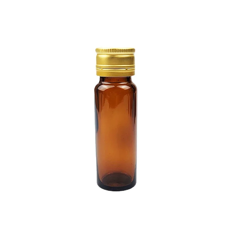 Premium 10ml 15ml 0.5 oz 20ml 30ml Amber Soda Lime Glass Oral Liquid Medicine Bottle With Aluminum Cap