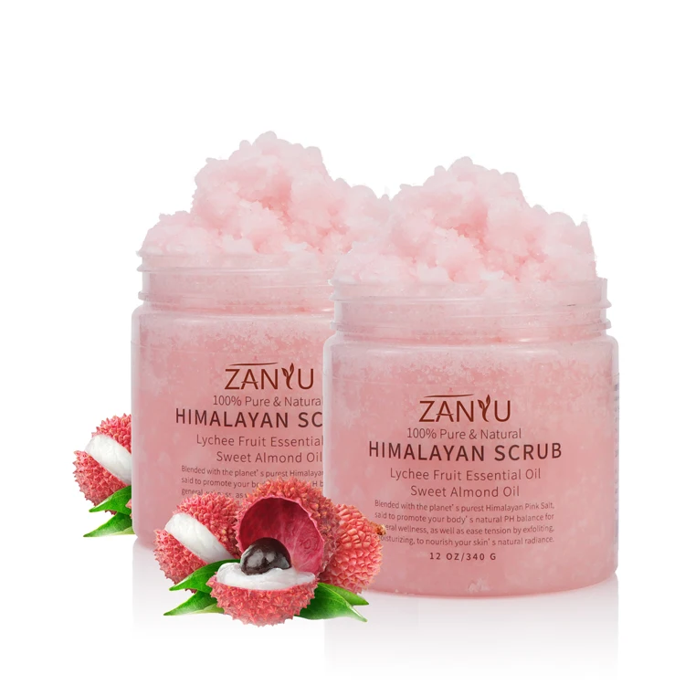 New arrival Indonesia all neutral pink strawberry salt body scrub with vitamins