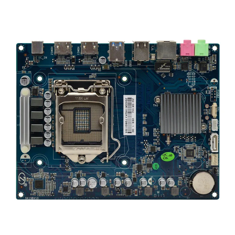 X86 Single board H110 MINI PC computer motherboard with video port