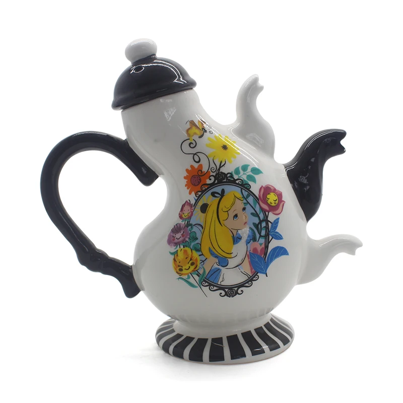 Beauty and the Beast Porcelain Coffee and Tea Set Luxury Ceramic Cup Pot Cartoon Tea Sets with Teapot