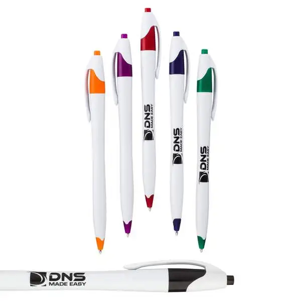 Custom Cheap Plastic Rebound Ballpoint Pens Solid Promotional Orange Logo Ball Pen with Your Logo