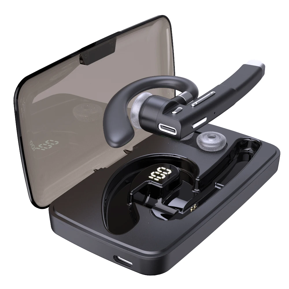 YKK-520 Business Earphone Wireless Earbuds With Mic Single Handsfree for Driving HD Call Headphone Microphone