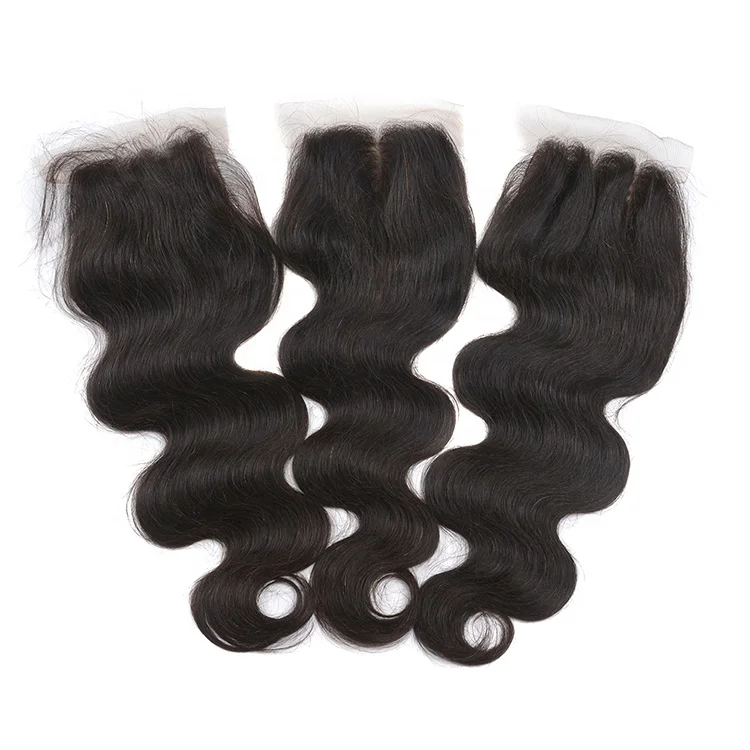 Wholesale Transparent HD Thin Swiss Lace Closure, Cuticle Aligned Pre Plucked Virgin 13X4 4X4 5X5 lace frontal closure