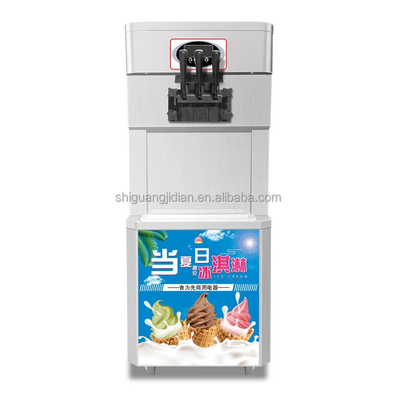 automatic soft ice cream machine for sale and hot sale fried ice cream machine and Three export ice cream machine
