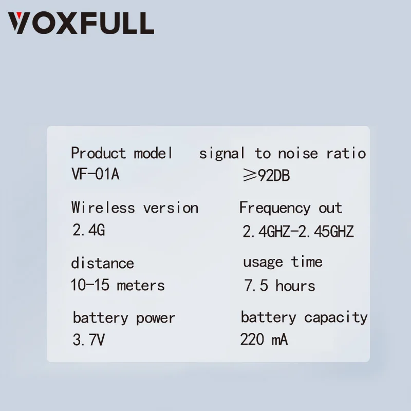 Voxfull VF02 Professional Stage True Diversity Wrireless In Ear Monitors For Musicians And Singers