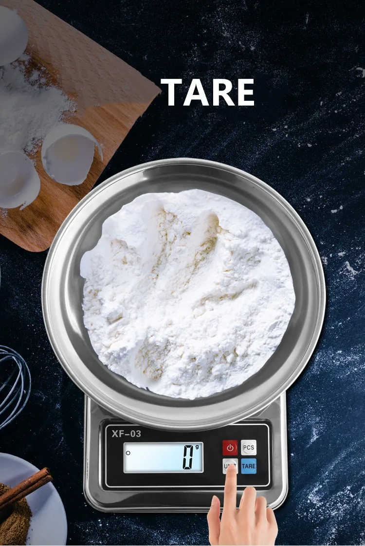 Digital Kitchen Scale Kitchen Food Balance Cuisine Measuring Tools Stainless Steel Balance