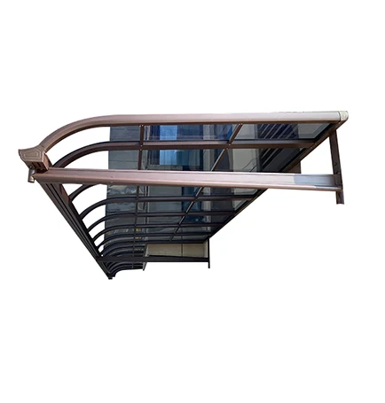 Customized Aluminium Profile Outdoor Polycarbonate Rain Canopy For Windows Awning
