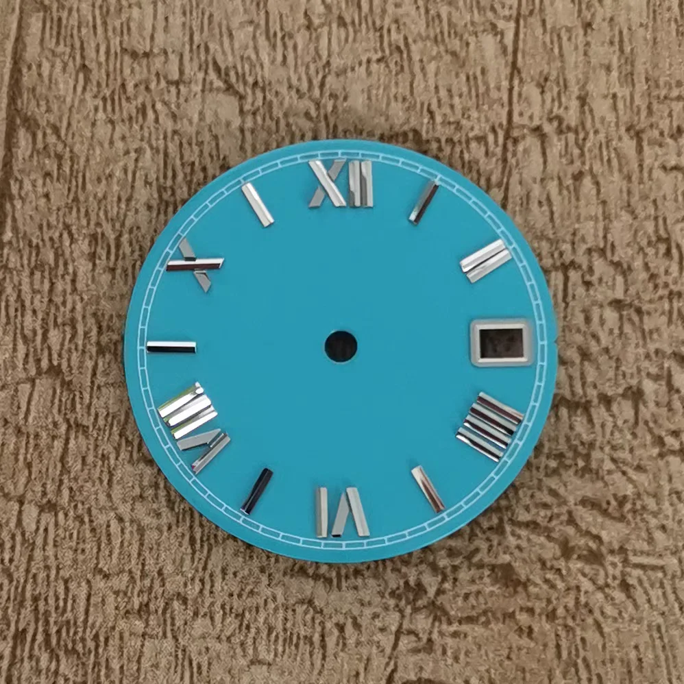 New Design 28.5Mm Watch Dial Suitable For Seik-o Nh35/36/7S Movement Enamel Roman Scale Dial High-Quality