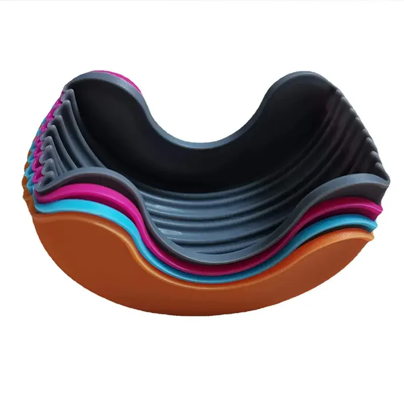 Stretchable Hamburger Fixed Rack Donuts Storage Case Hamburger Food Bun Retractable Silicone Sandwich Burger Holder