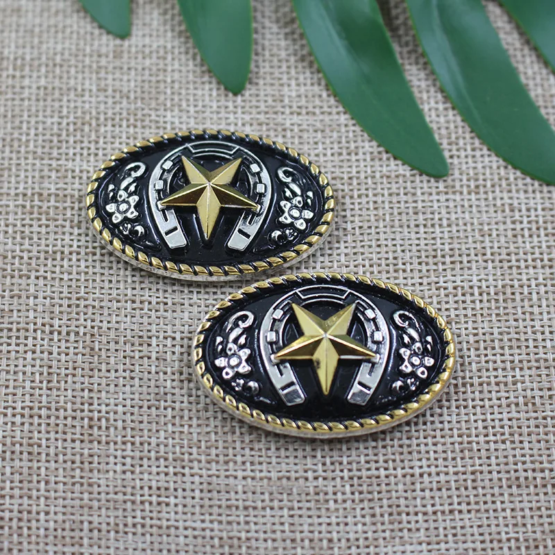 metal conchos with screw factory conchos for belt and accessories