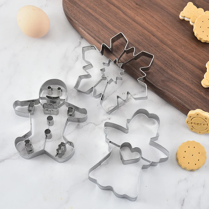  Праздничный креативный Рождественский резак для печенья 6 шт. инструмент украшения из нержавеющей стали инструменты тиснения торта набор резки