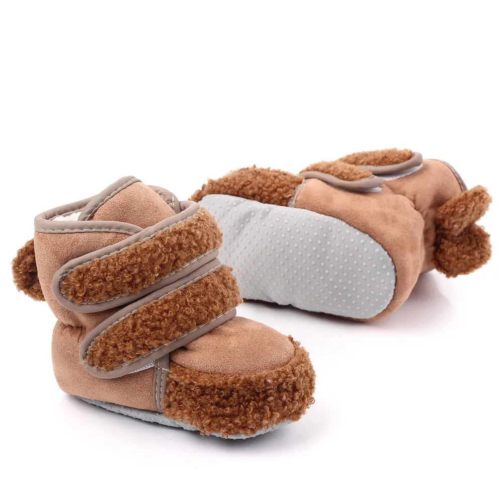 Hook&loop warm baby toddler winter boots for boys and girls