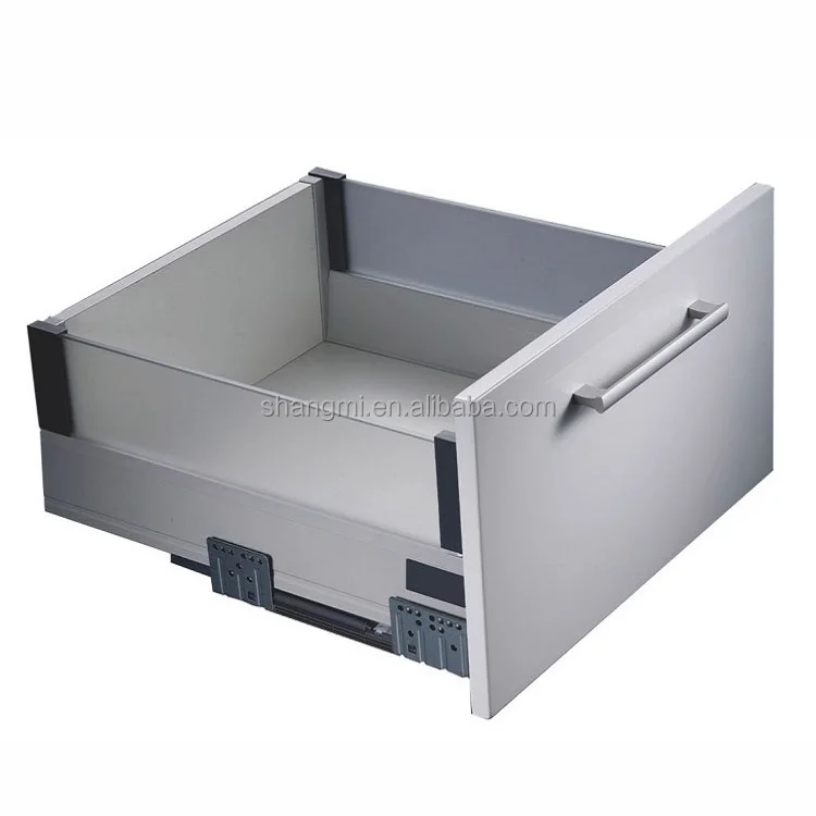 Аксессуары для мебели Тандемная коробка 40 кг нагрузка кухонный шкаф с двойным выдвижным ящиком мягким закрытием двойной