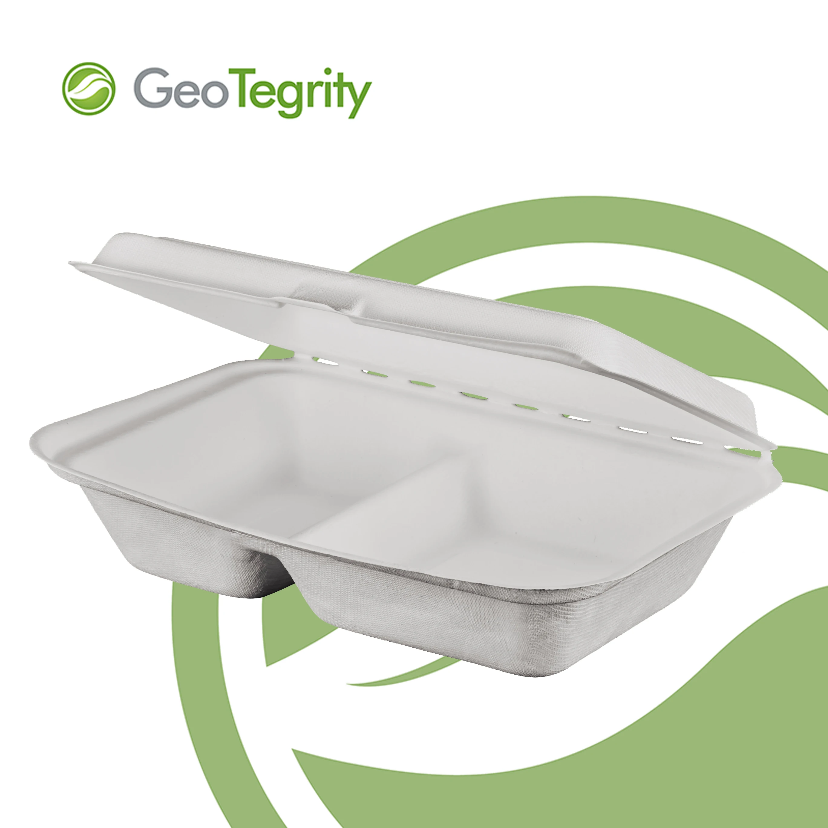 
Biodegradable Take Away 2 Compartment Food Big Container 