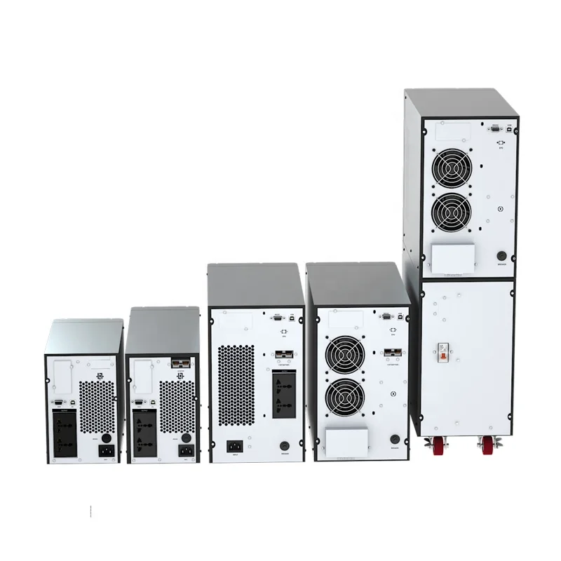 10KVA 10K Online Transformerless Commercial PF1 UPS for Office Back Up with Inbuilt Battery