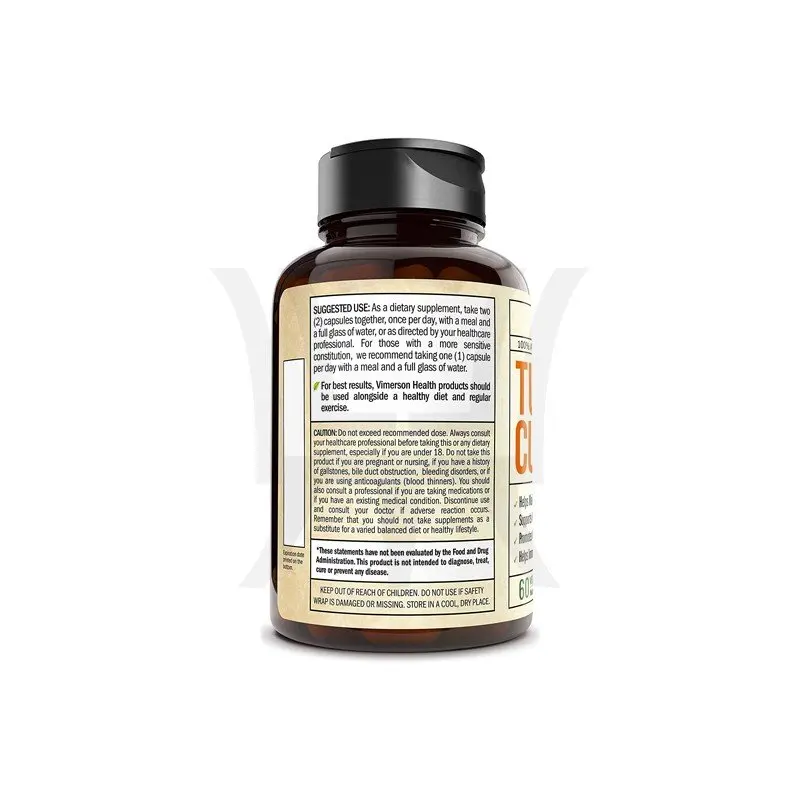 Органический куркумин куркумина с куркуминоидами 1950 мг с черным перцем для лучшего поглощения куркумы добавки капсулы