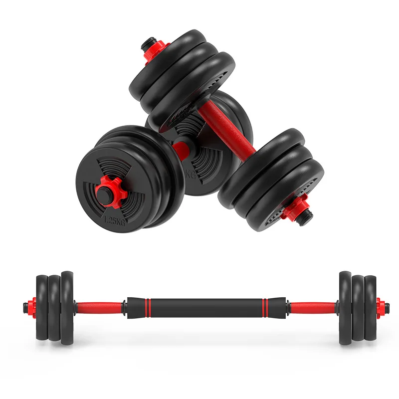 High Quality Gym Equipment Home Workout Weight Lifting sand filled weight plate dumbbells Barbell Set 20kg dumbbell set