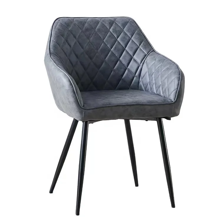 Hot Sale Elegant Luxury Sofa Chairs Cushion Pu Leather Dining Chair Fabric Cloth Packing Chairs With Arms