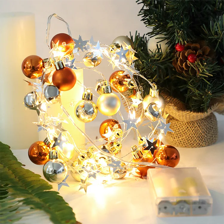 LED Christmas Fairy Lights 2M 20 LEDs Holiday Lamp Battery Operated Light String For Xmas Tree Party Holiday Home Deco