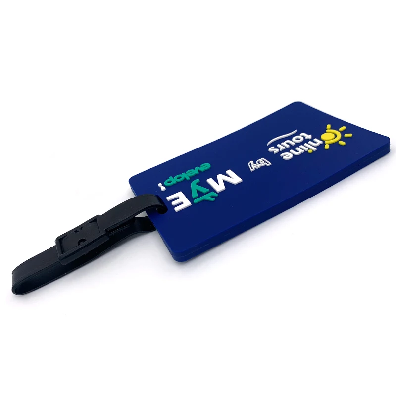 Custom Travel Luggage Tags Silicone Luggage Tag With Name Id Card Suitcase Labels Travel Id Card Holder Colorful Secure Travel