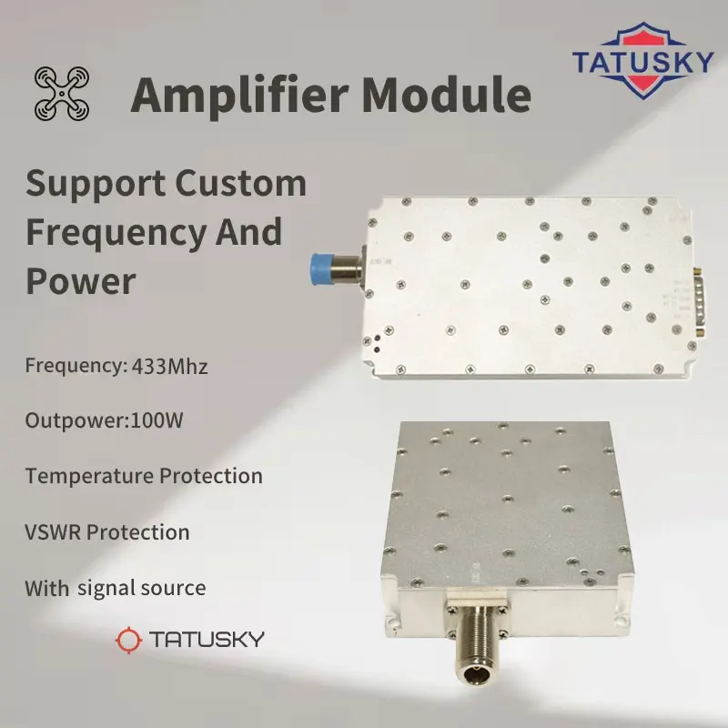 4.9-5.1Ghz 100W  GaN Amplifier  drone counter module for anti drone system anti Autel RF power amplifier