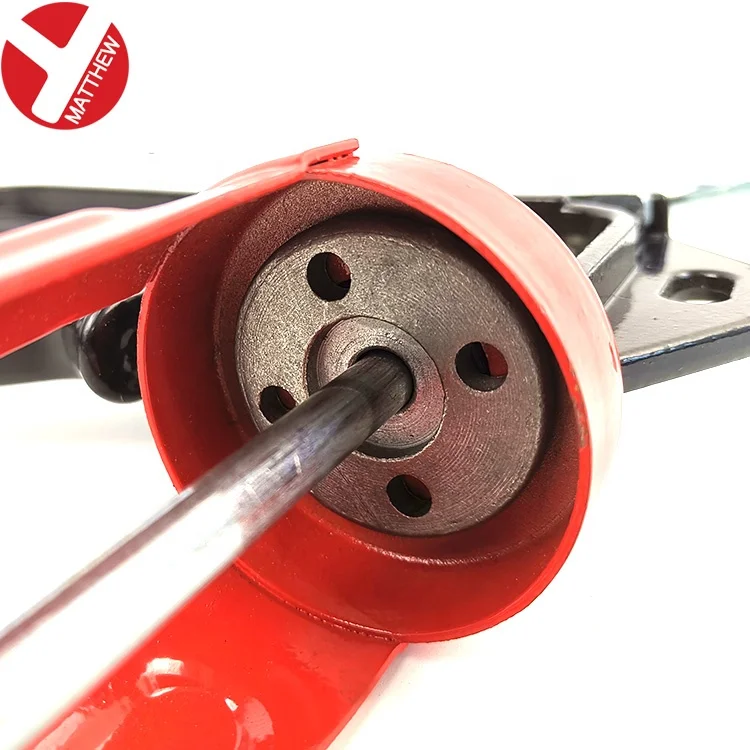 Heavy Duty Hand Tool Drip Free Revolving Barrel manual  Caulking Gun with Silicone Clear Smooth Pin