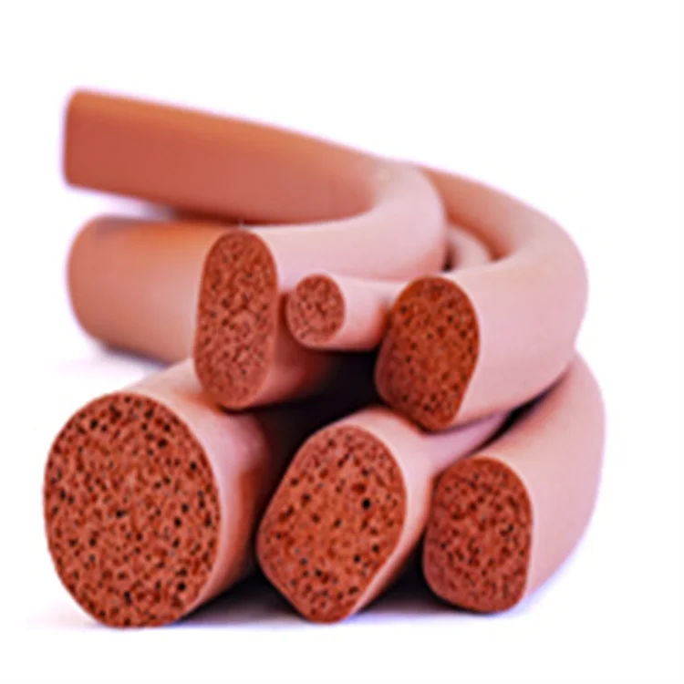 Square Silicone Foam Rubber Cord Extrusion Silicone Gasket Sponge Seal Strip for Oven Door