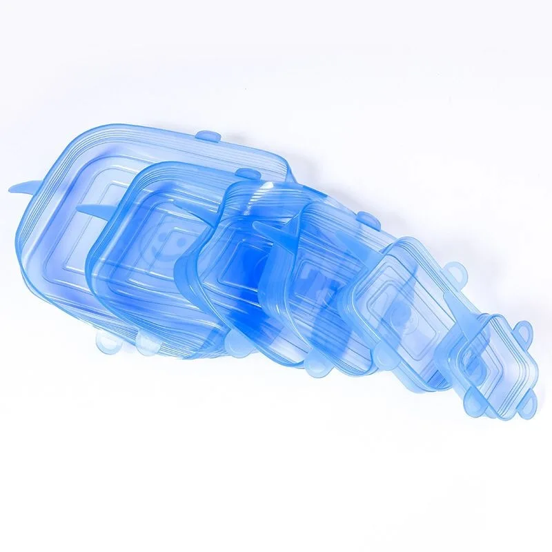 Factory direct price food-grade bottle closures cover seal reusable silicone stretch lids for bowls cups cans