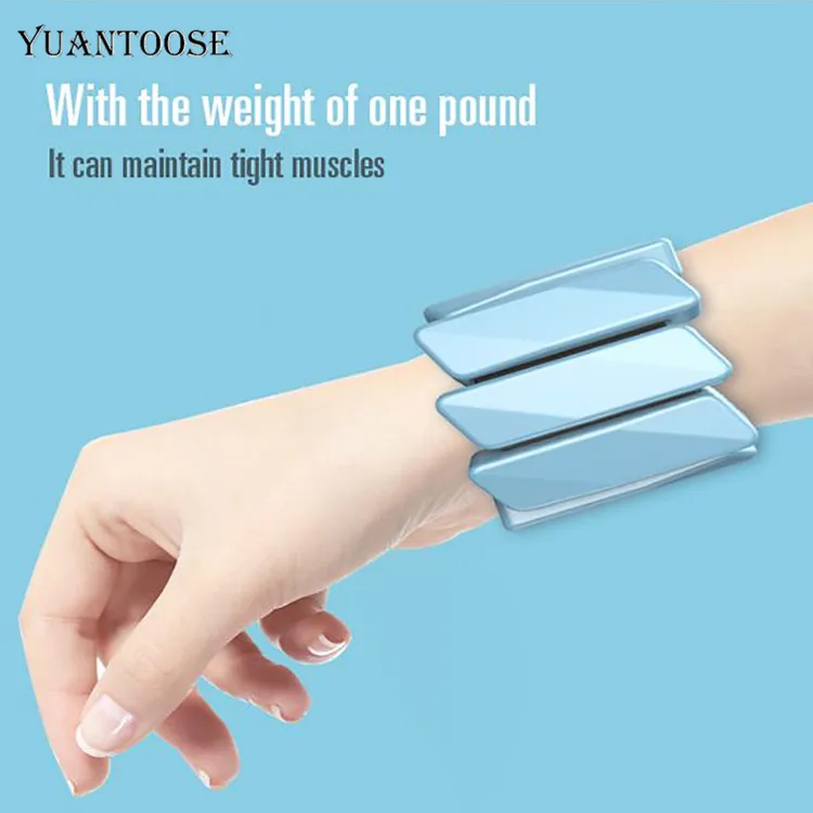
Ajustable Gym Fitness Silicone Ankle Leg Energy Bangles Wrist Weights Bracelet 