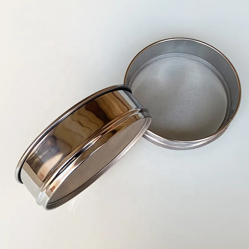 Ultra Fine 1 5 10 15 25 Micron Flour Sifter Sieve Strainer Stainless Steel Kitchen Standard Flour Test Sieve