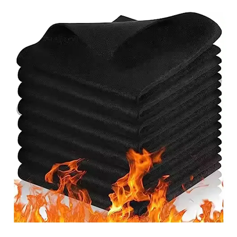 High Temp Welding Blanket Fireproof Carbon Felt Flame Retardant Fabric up to 1800F Fireproof Fabric