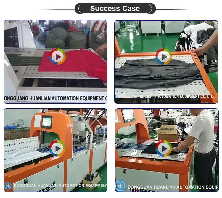 Garment Folding Bagging Machine Surgical Gown Towel Workwear Packaging Stacking Machine Auto T-shirt Folder Machine