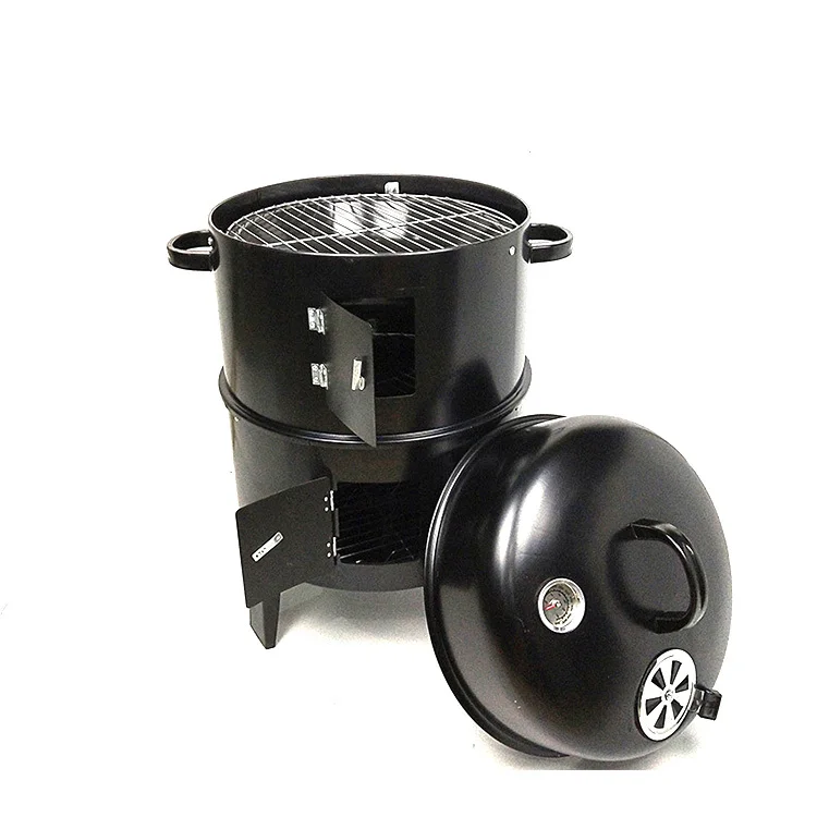 Multifunction Vertical Meat Smoker Wood Burning Charcoal Barbecue Oven Grill